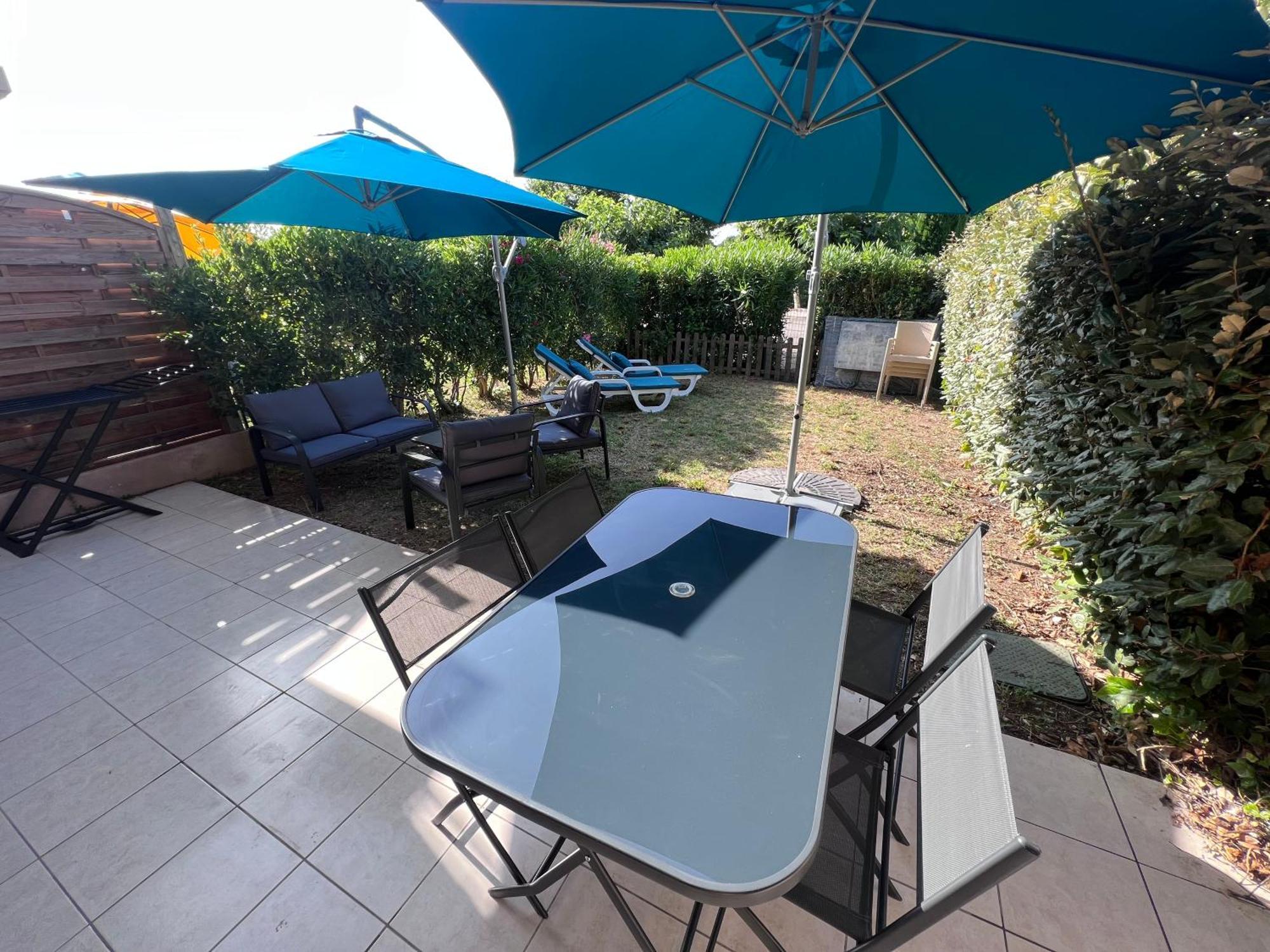 Appartement T2 Avec Jardin Prive, Piscine Et Barbecue ลอร์เกส ภายนอก รูปภาพ